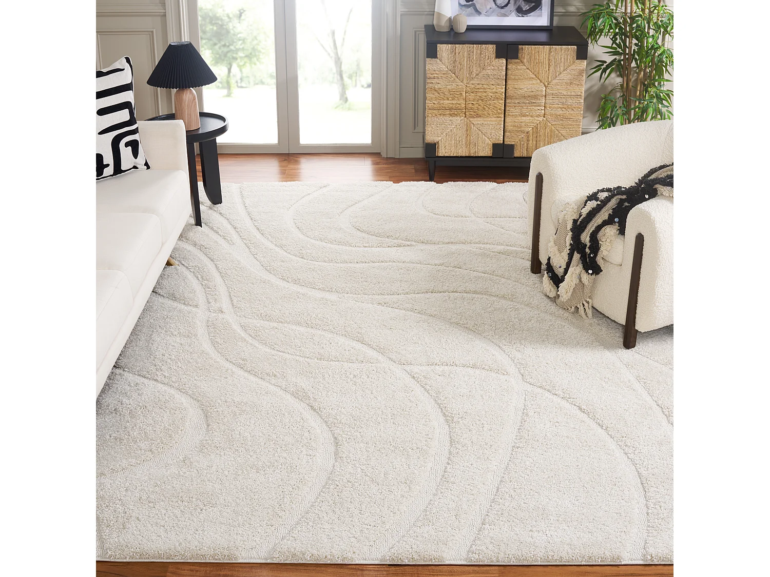 Tapis Crème/Crème 236 x 305 cm - Naples