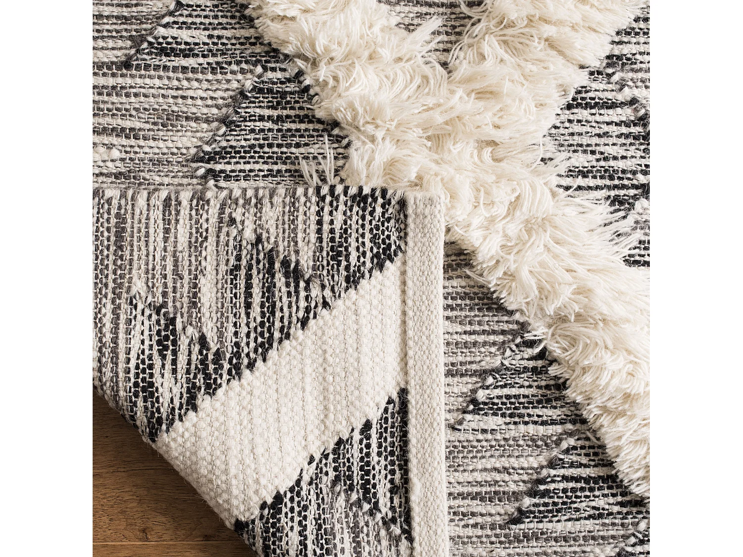 Tapis Noir/Neutre 183 X 274 cm - Emmeline