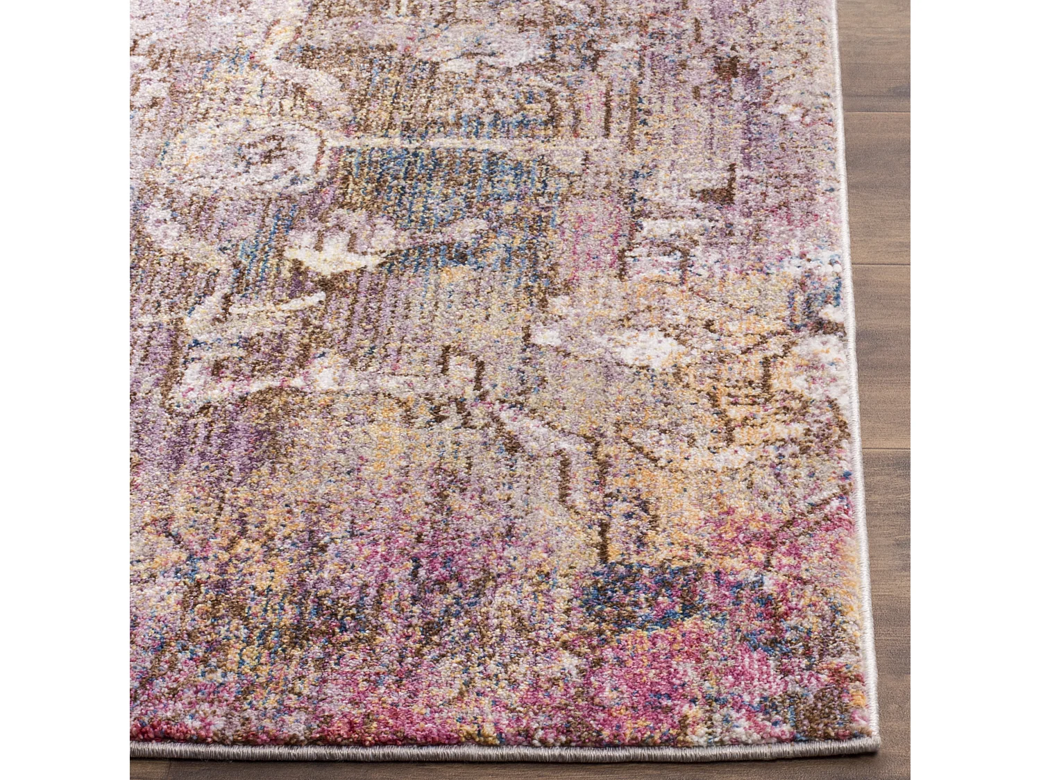 Tapis Rose/Gris 69 X 244 cm - Lilibeth