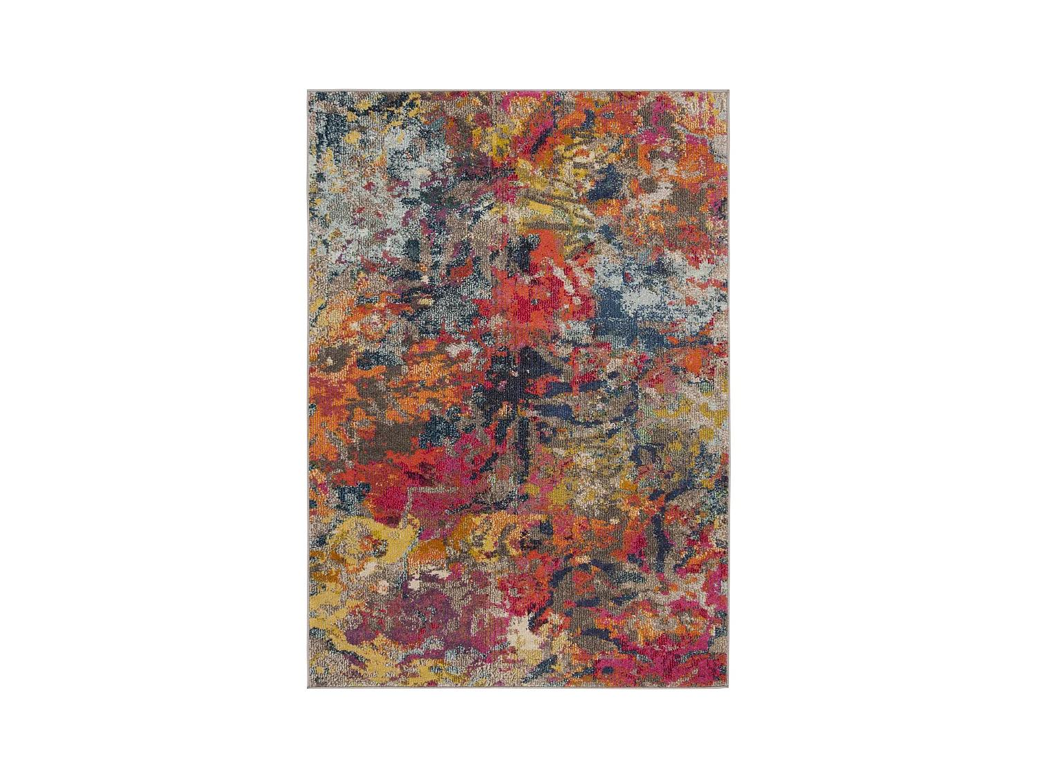 Tapis Bleu/Orange 122 X 170 cm - Ember