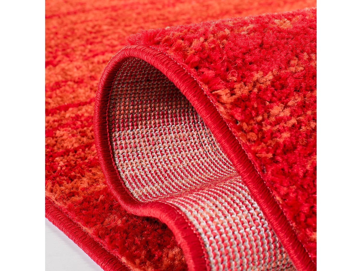 Tapis Rouge/Gris 91 X 152 cm - Marius