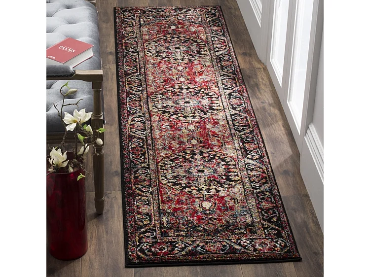 Tapis Rouge/Multicolore 61 X 91 cm - Brooklynn