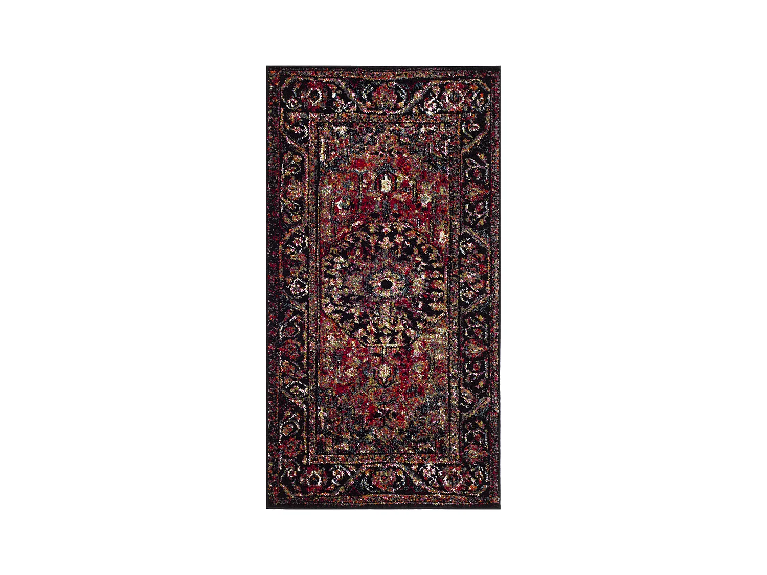 Tapis Rouge/Multicolore 61 X 91 cm - Brooklynn