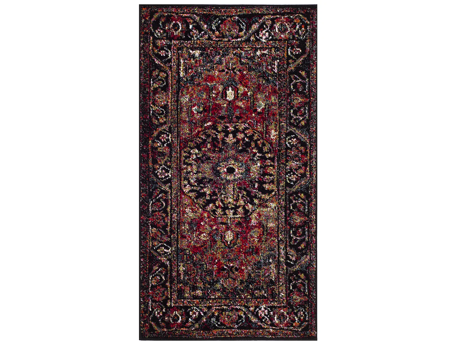 Tapis Rouge/Multicolore 61 X 91 cm - Brooklynn