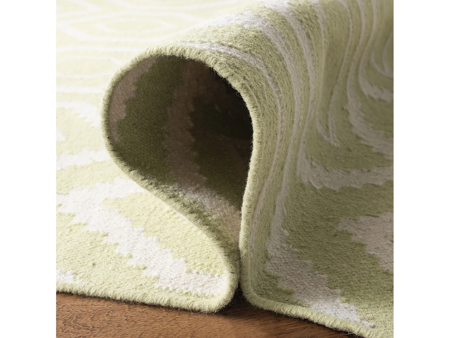 Tapis Vert/Neutre 183 X 183 cm - Casablanca