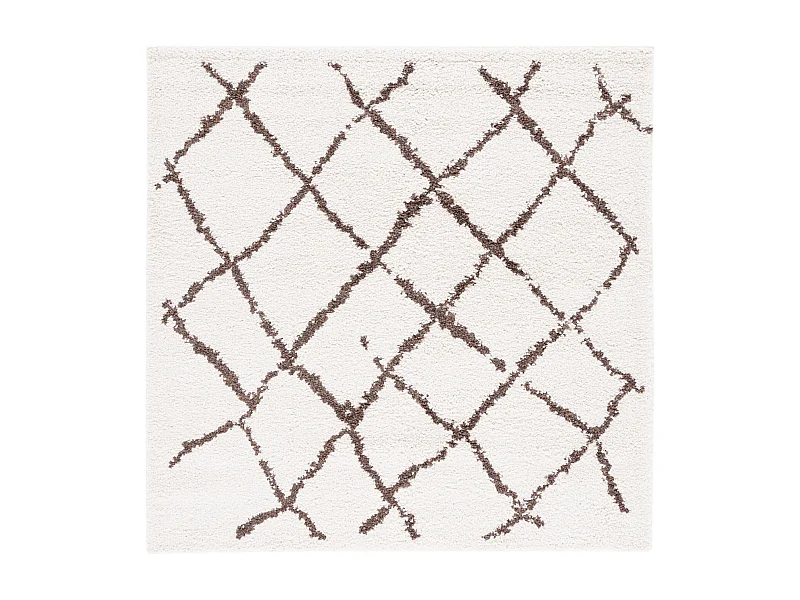 Tapis Neutre/Marron 155 X 155 cm - Temara