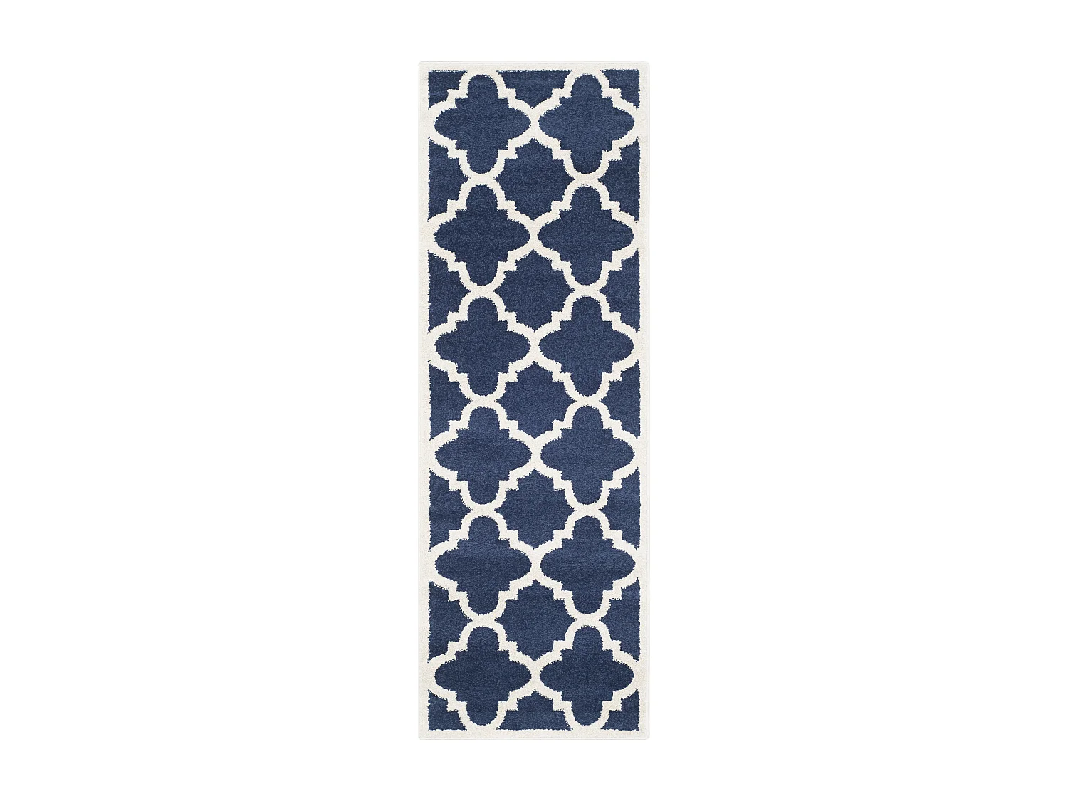 Tapis Bleu Marine/Neutre 69 X 213 cm - Natia