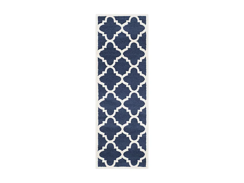 Tapis Bleu Marine/Neutre 69 X 213 cm - Natia