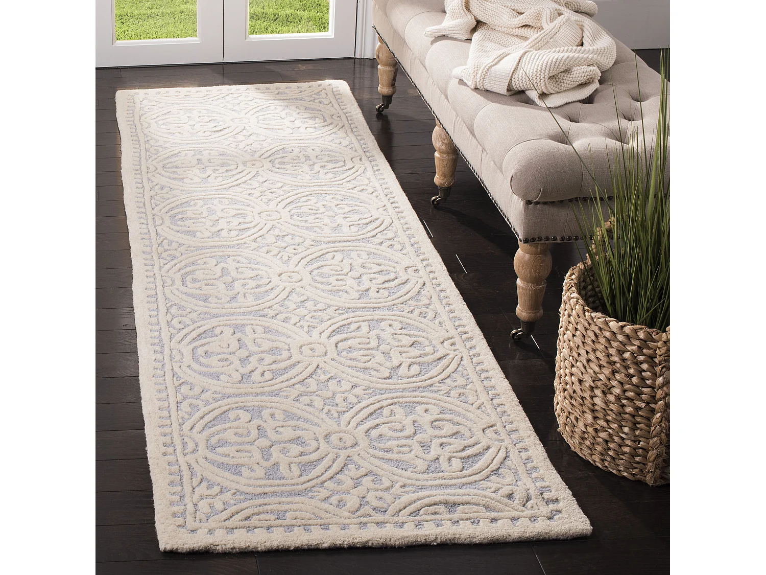 Tapis Bleu/Neutre 76 X 244 cm - Roby