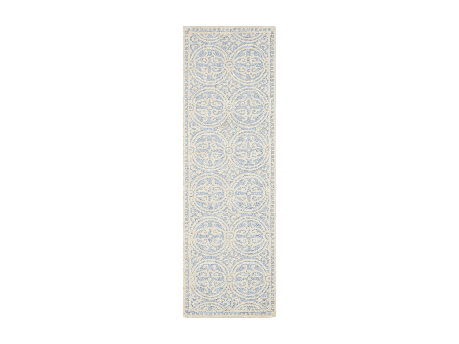 Tapis Bleu/Neutre 76 X 244 cm - Roby