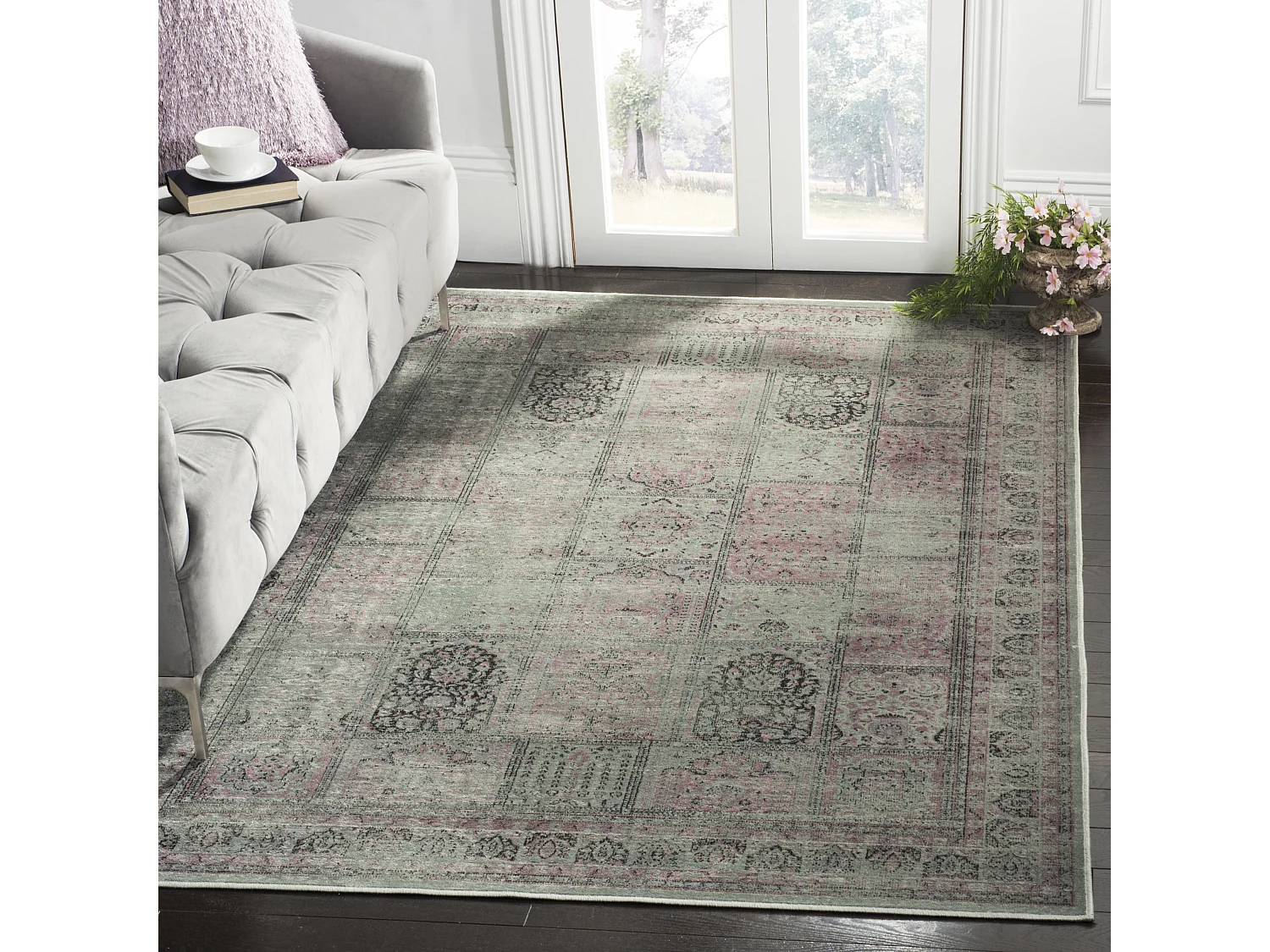 Tapis Violet/Gris 160 X 229 cm - Suri