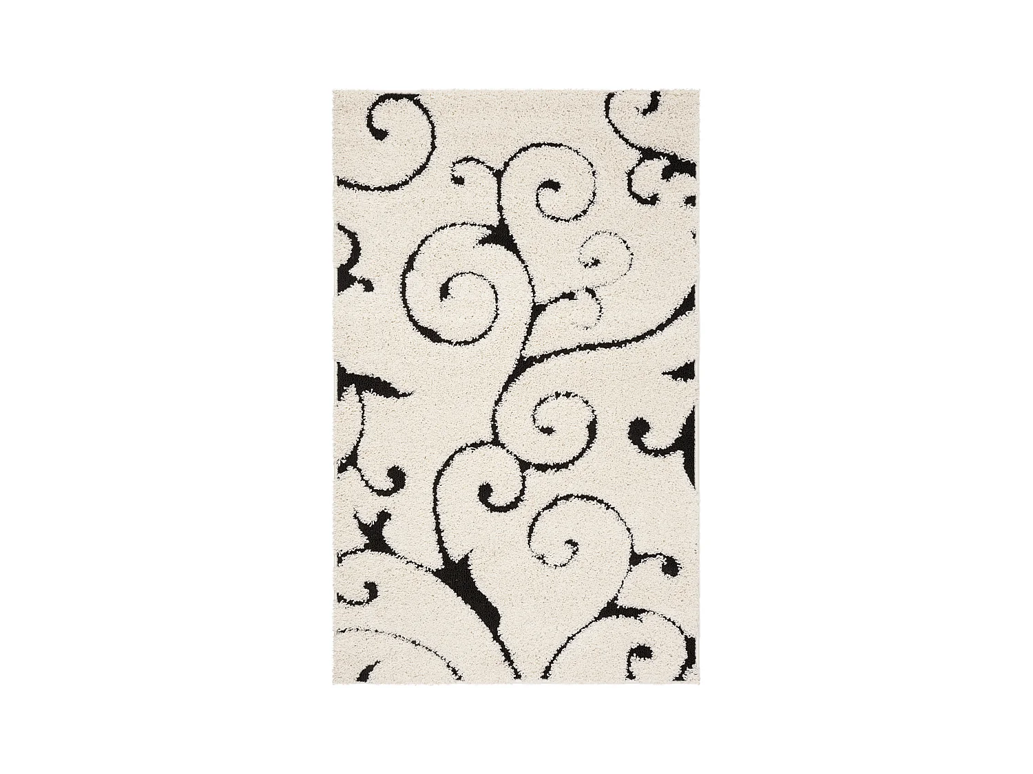 Tapis Neutre/Noir 99 X 160 cm - Rosalind