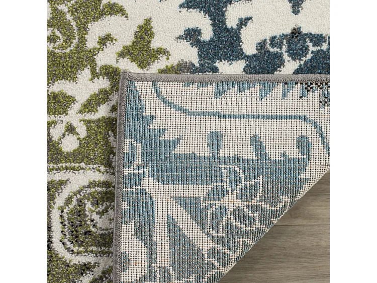 Tapis Neutre/Bleu 79 X 152 cm - Malia