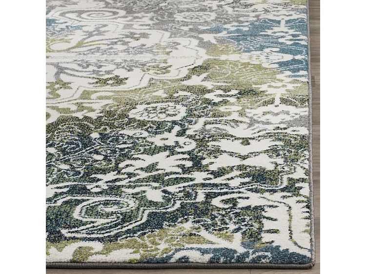 Tapis Neutre/Bleu 79 X 152 cm - Malia