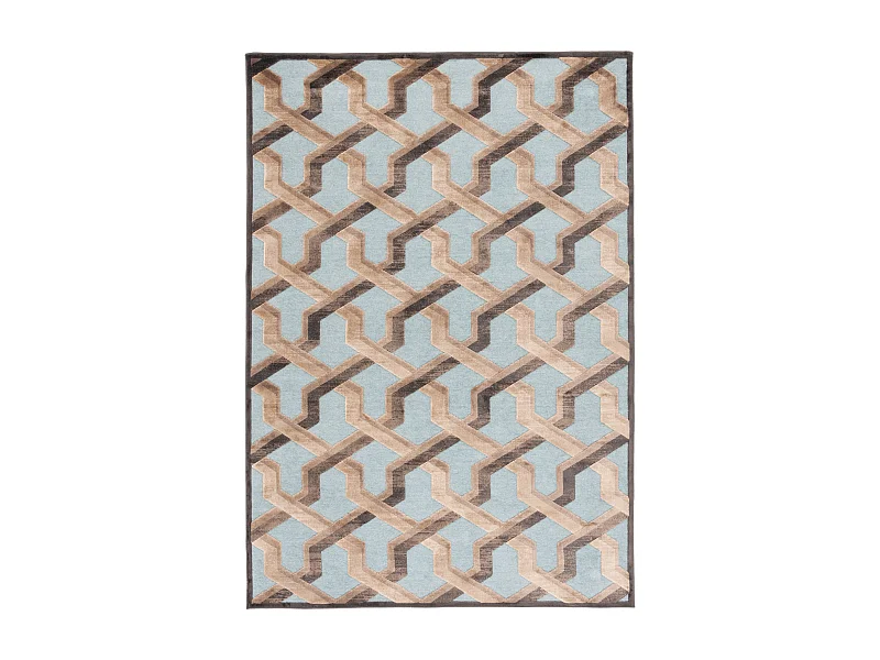 Tapis Gris/Bleu 160 X 229 cm - Caguas