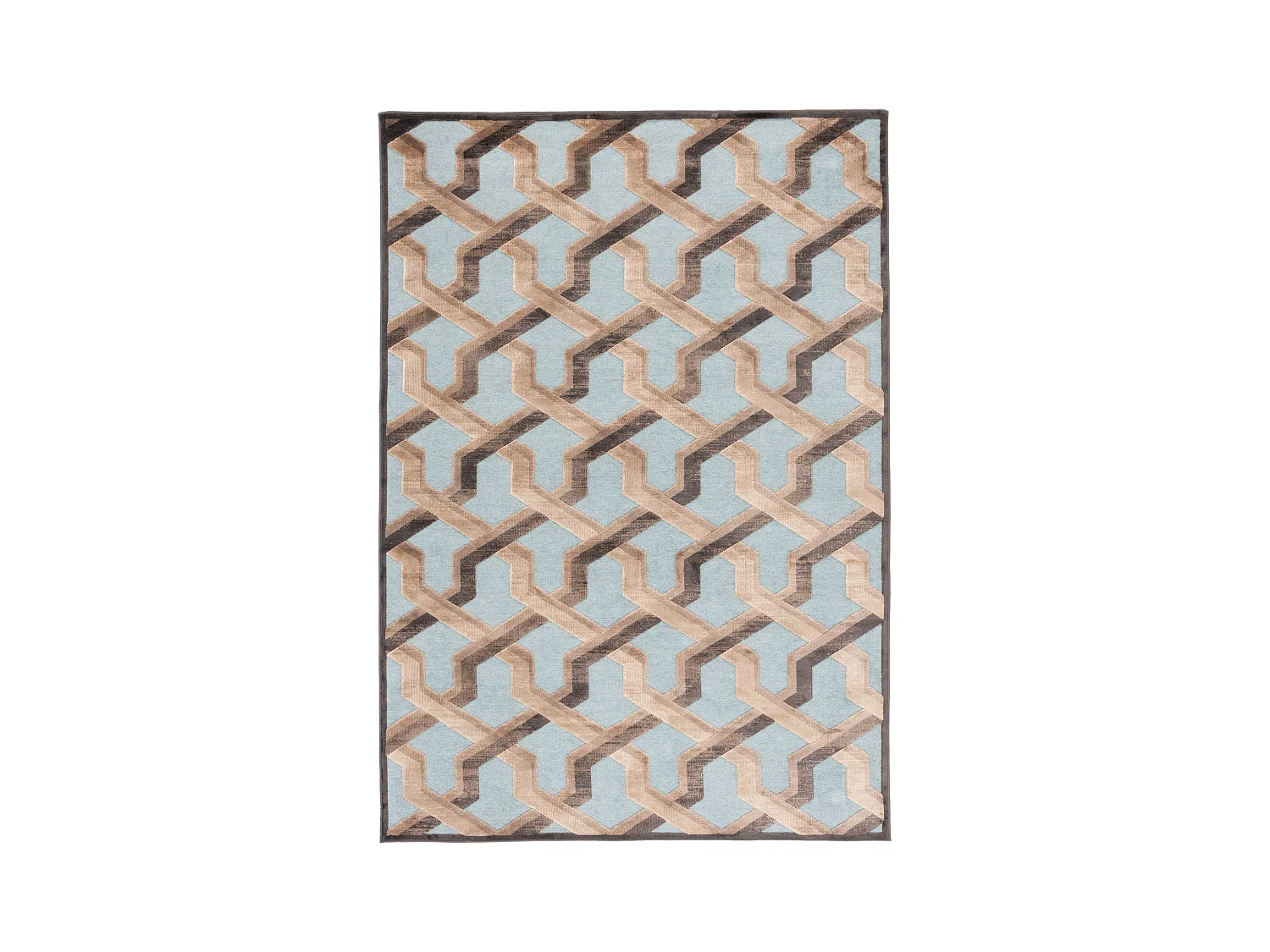 Tapis Gris/Bleu 160 X 229 cm - Caguas