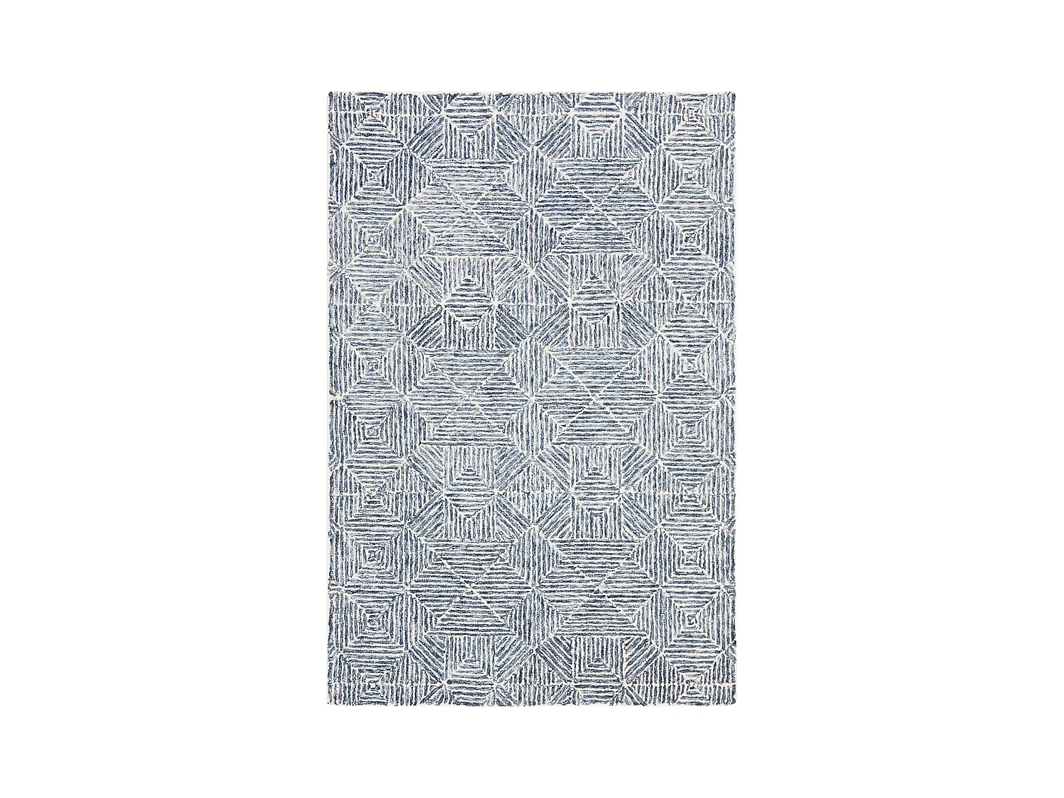 Tapis Bleu/Ivoire 61 X 91 cm - Azure