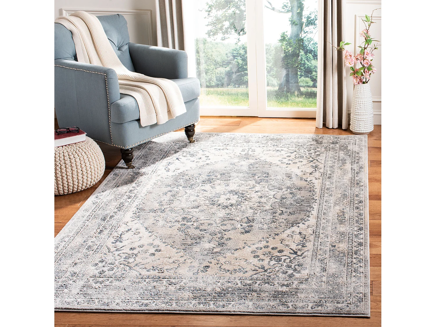 Tapis Neutre/Gris 122 X 183 cm - Reagan