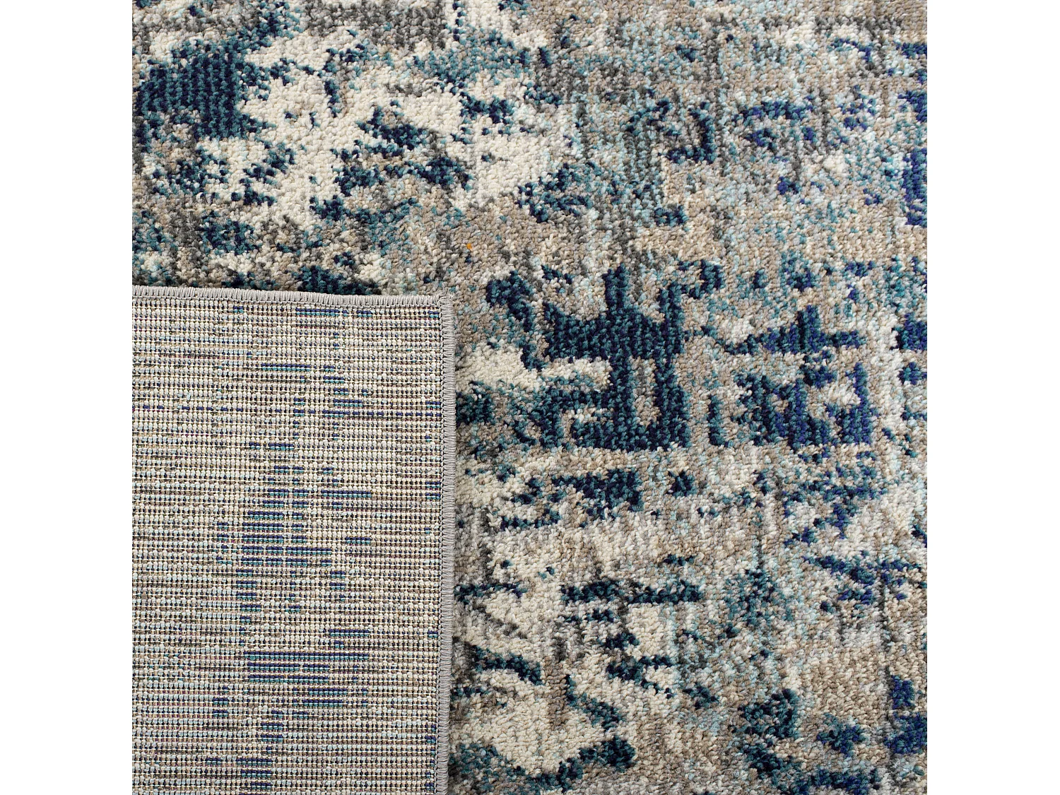 Tapis Gris/Bleu 160 X 229 cm - Manjor