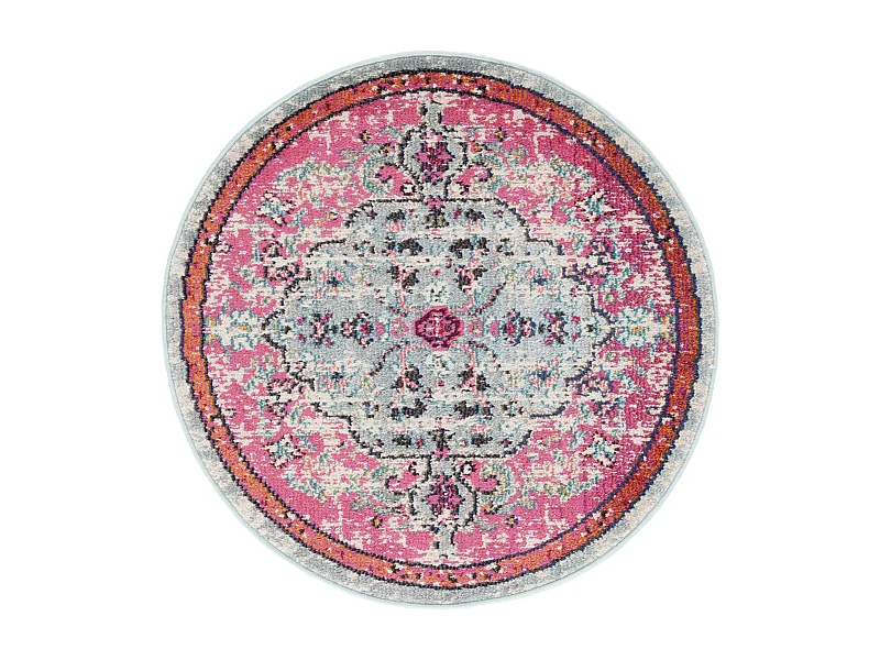 Tapis Fuchsia/Sarcelle 122 X 122 cm - Maia