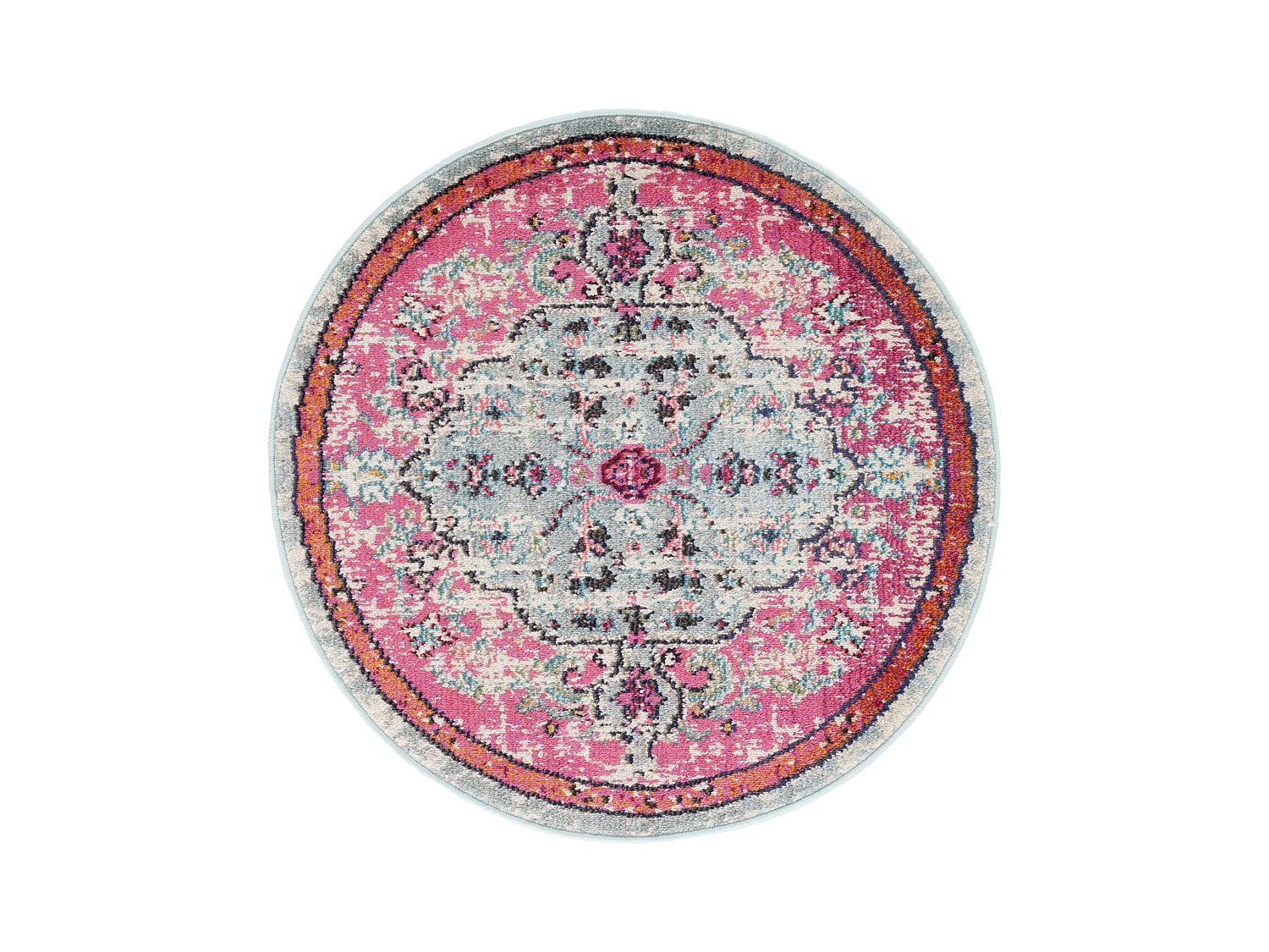 Tapis Fuchsia/Sarcelle 122 X 122 cm - Maia