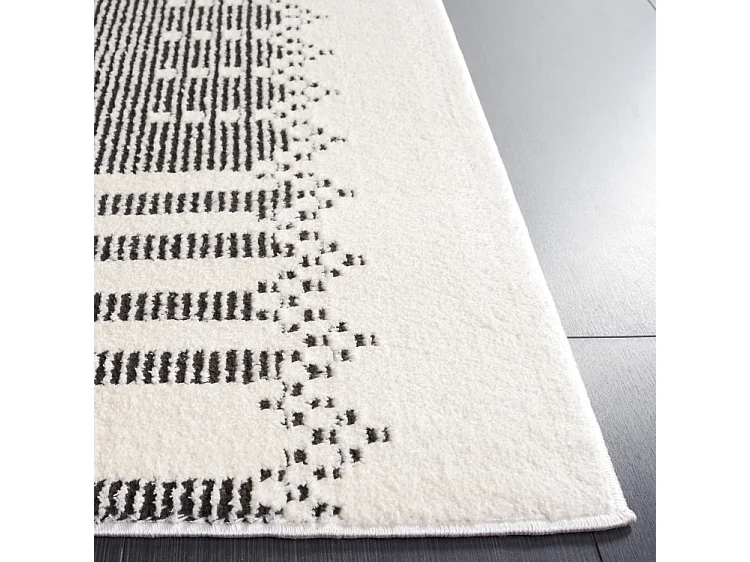 Tapis Ivoire/Noir 91 X 152 cm - Aerith