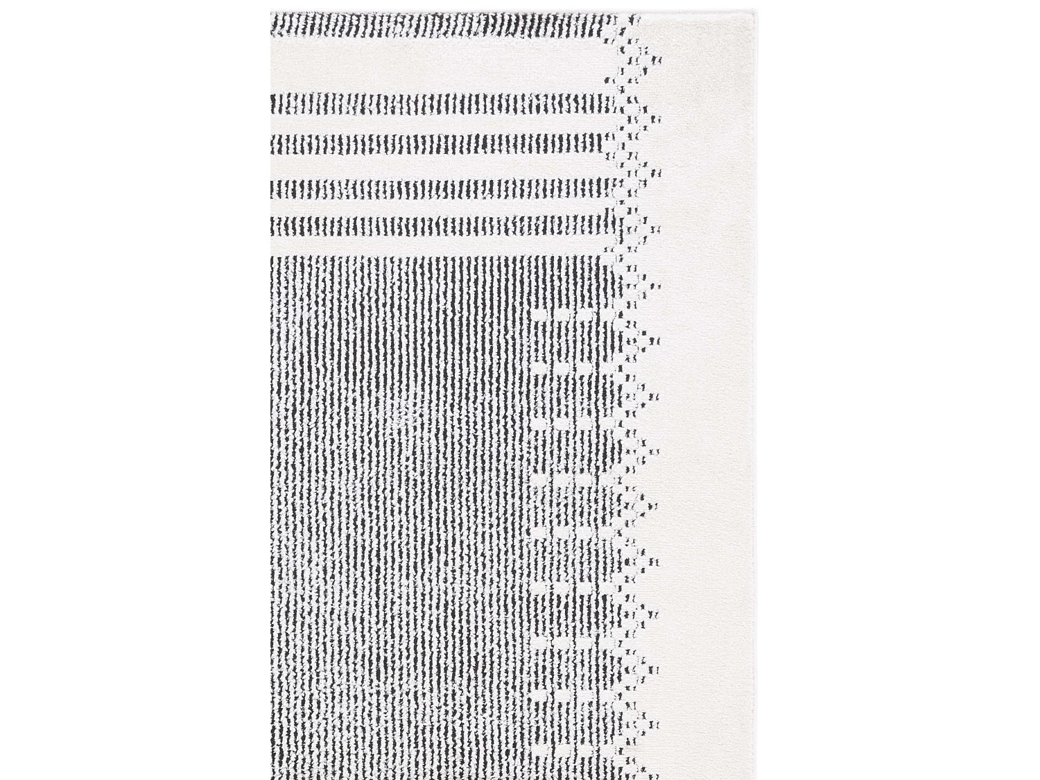 Tapis Ivoire/Noir 91 X 152 cm - Aerith
