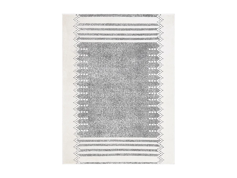 Tapis Ivoire/Noir 91 X 152 cm - Aerith