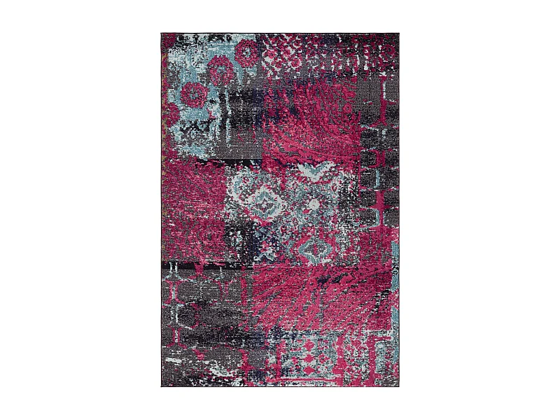 Tapis Rose/Multicolore 155 X 231 cm - Aziel