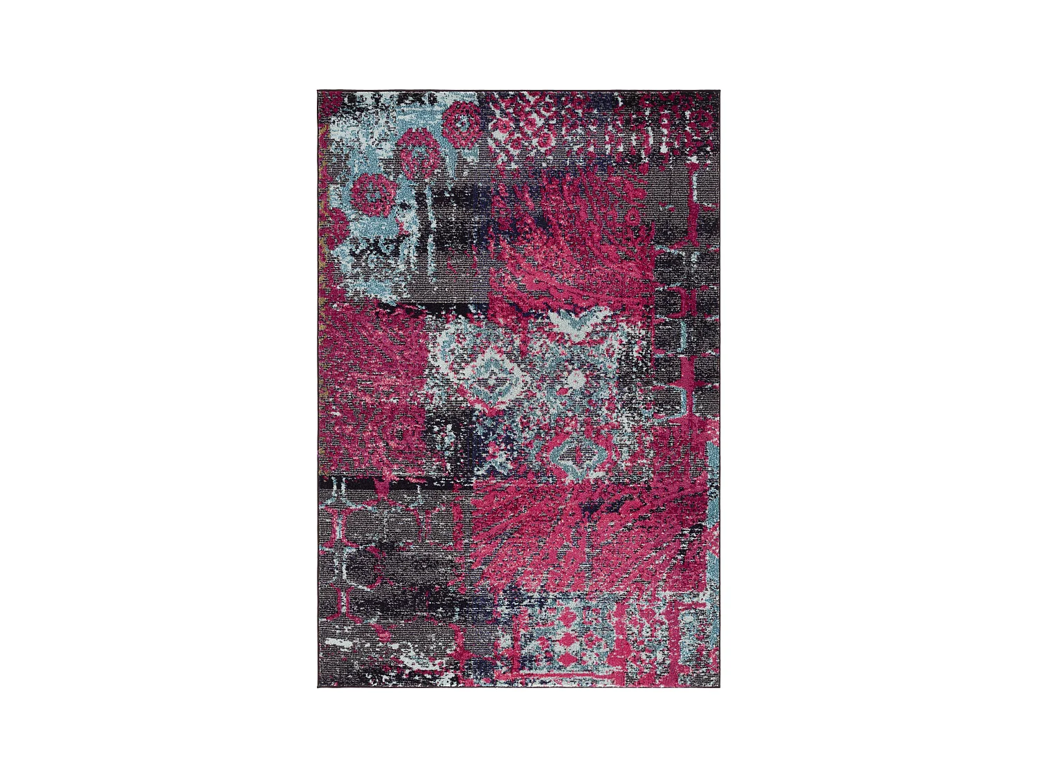 Tapis Rose/Multicolore 155 X 231 cm - Aziel