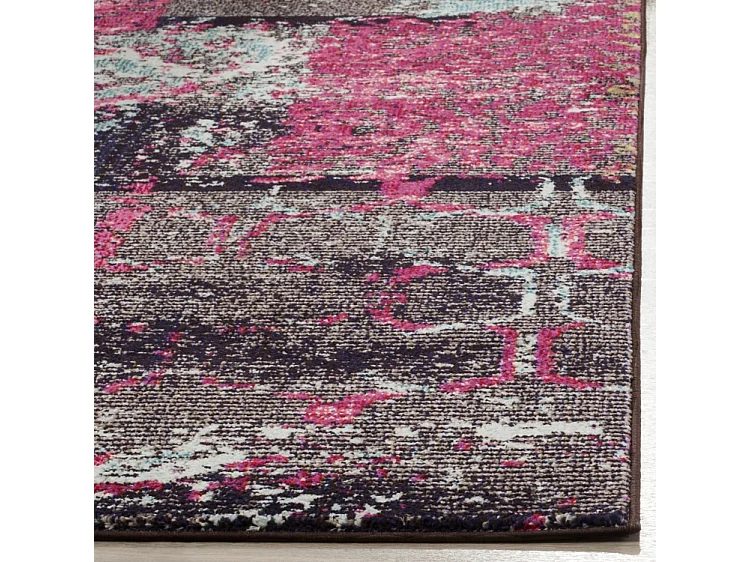 Tapis Rose/Multicolore 155 X 231 cm - Aziel