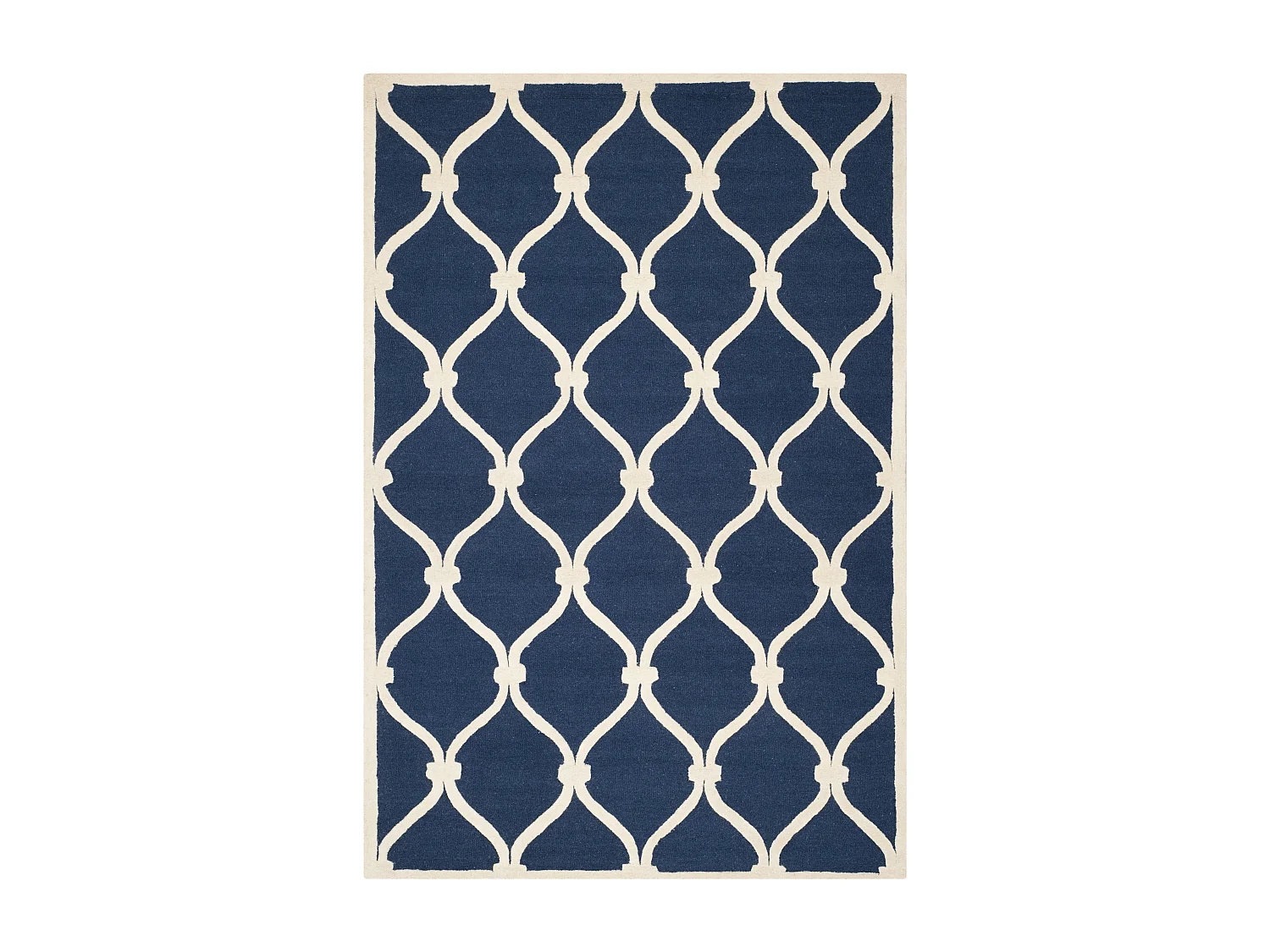 Tapis Bleu Marine/Neutre 183 X 274 cm - Hugo