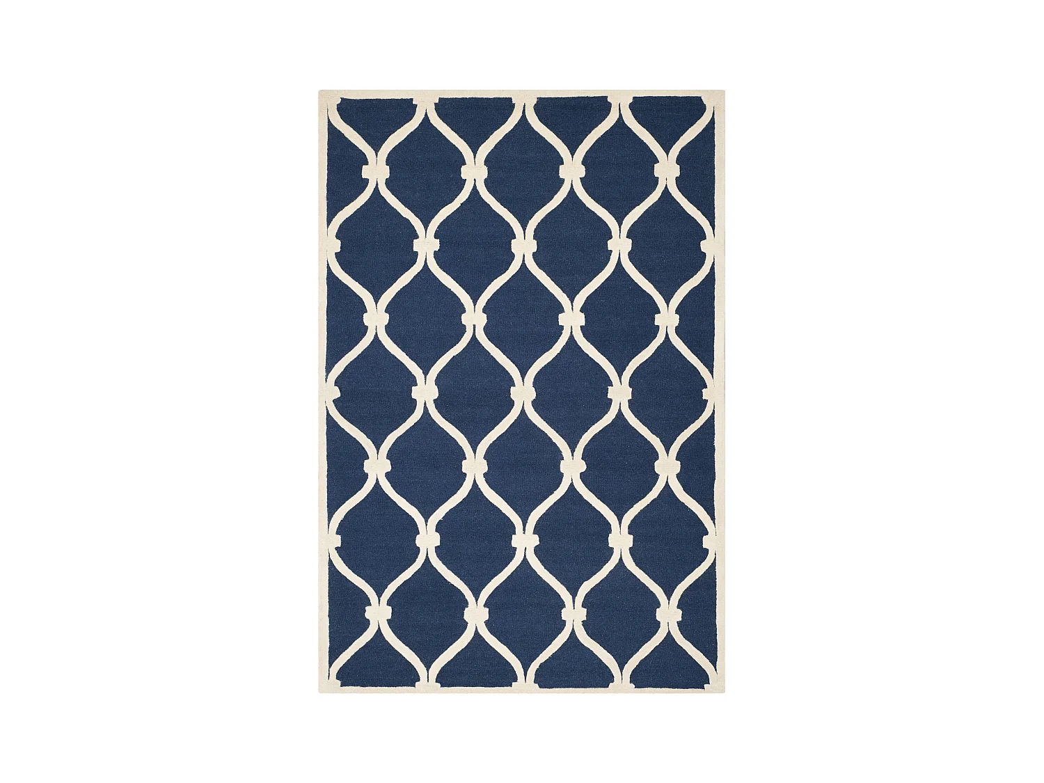 Tapis Bleu Marine/Neutre 183 X 274 cm - Hugo