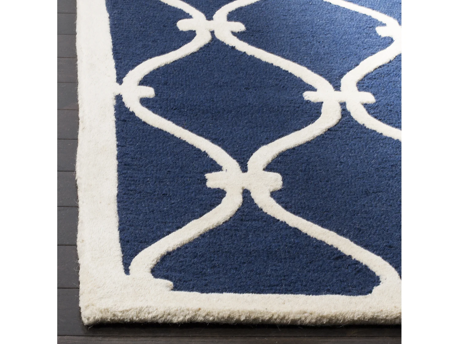 Tapis Bleu Marine/Neutre 183 X 274 cm - Hugo