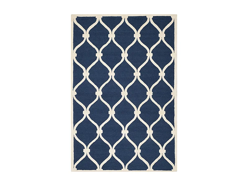 Tapis Bleu Marine/Neutre 183 X 274 cm - Hugo