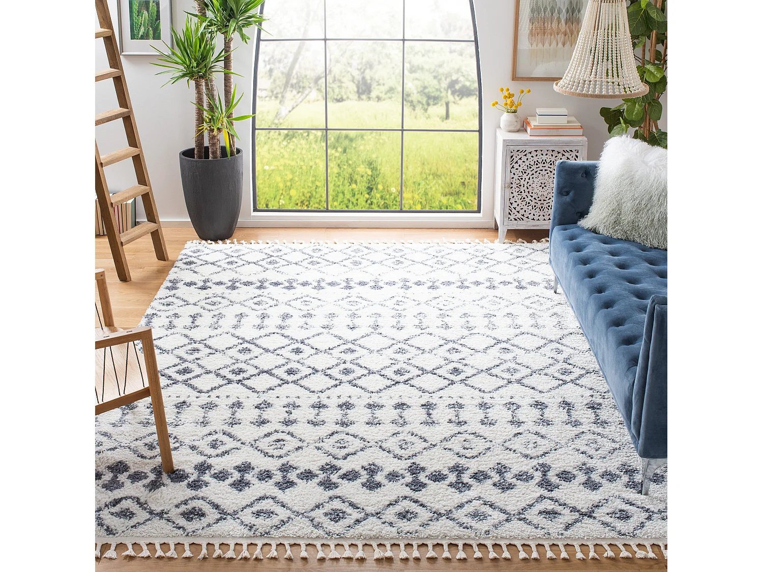 Tapis Gris/Neutre 201 X 201 cm - Aurelia