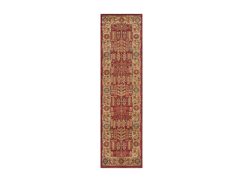 Tapis Rouge/Neutre 66 X 244 cm - Marco