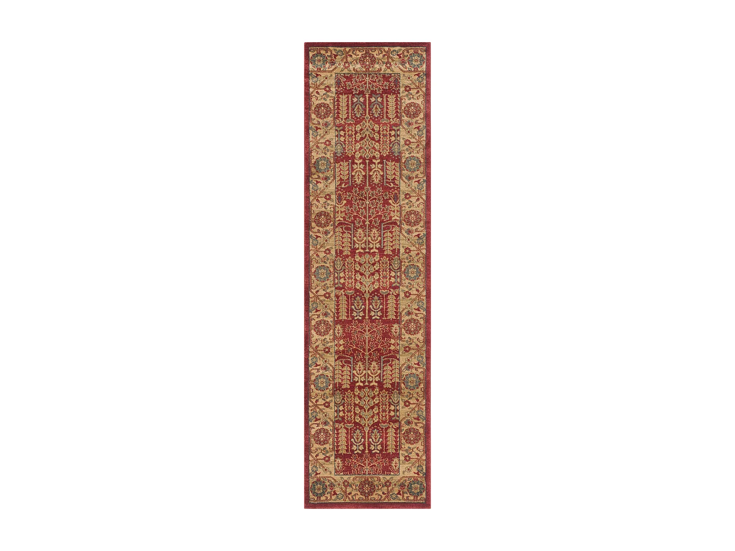 Tapis Rouge/Neutre 66 X 244 cm - Marco