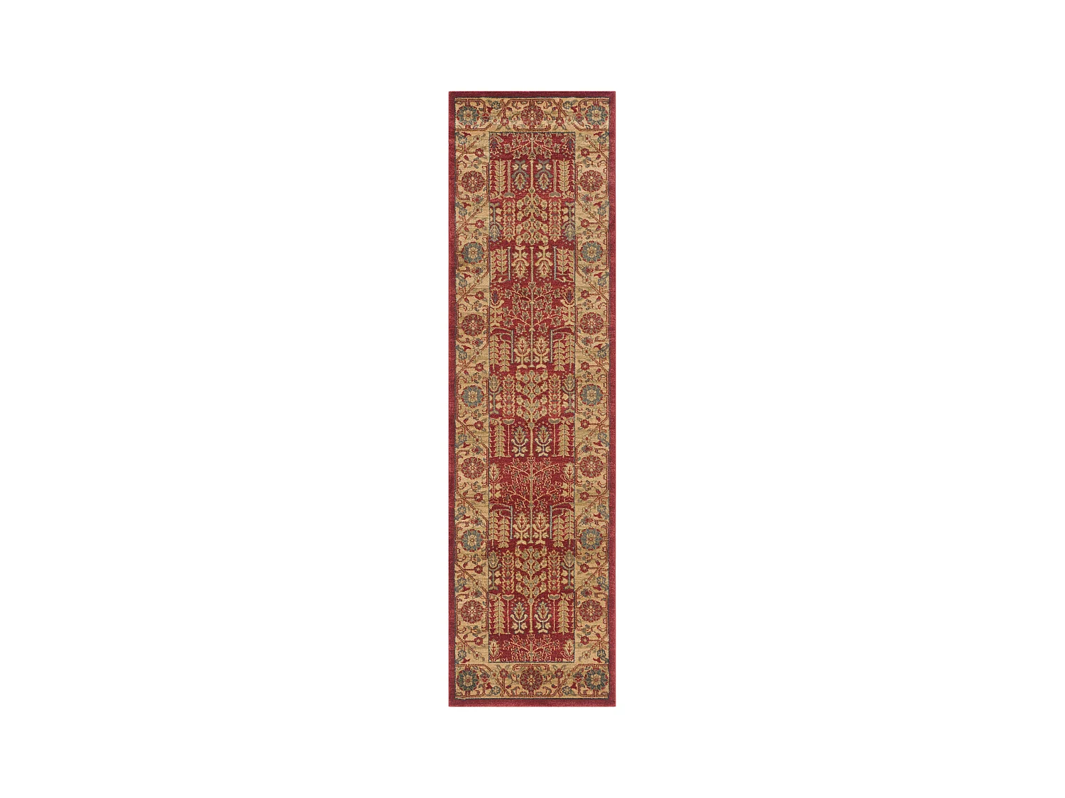 Tapis Rouge/Neutre 66 X 244 cm - Marco
