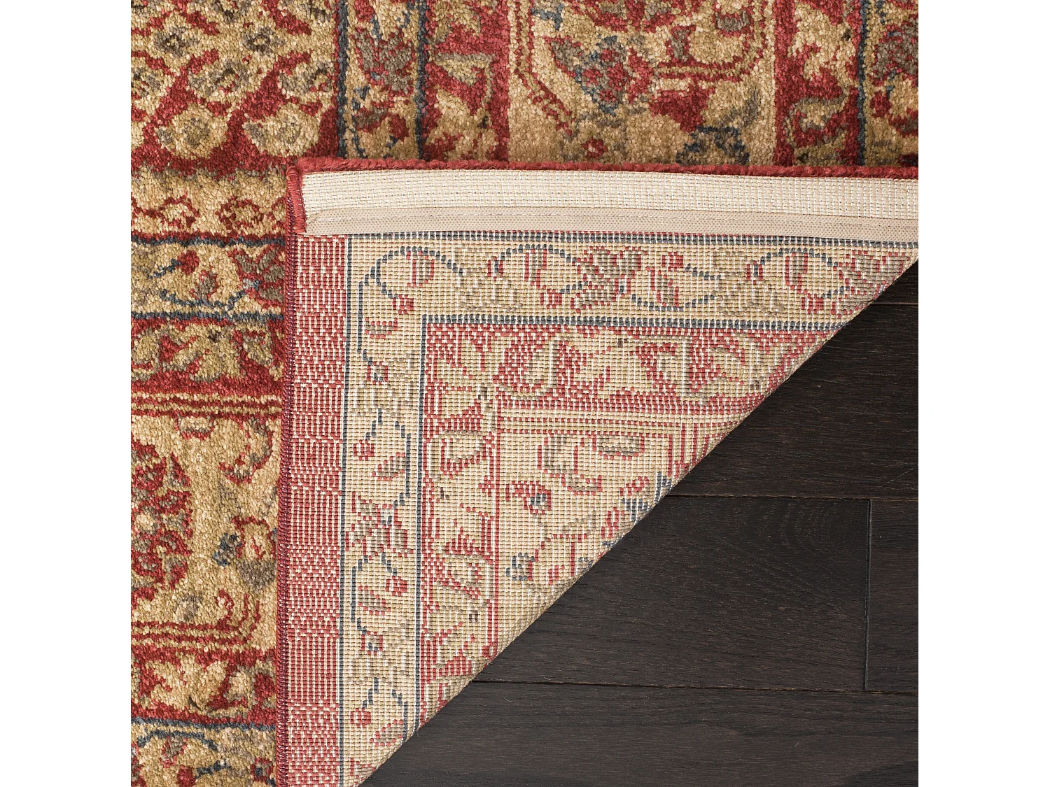 Tapis Rouge/Neutre 66 X 244 cm - Marco