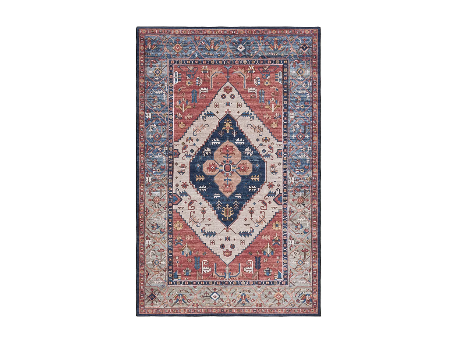 Tapis Rouille/Bleu 183 X 274 cm - Bishop