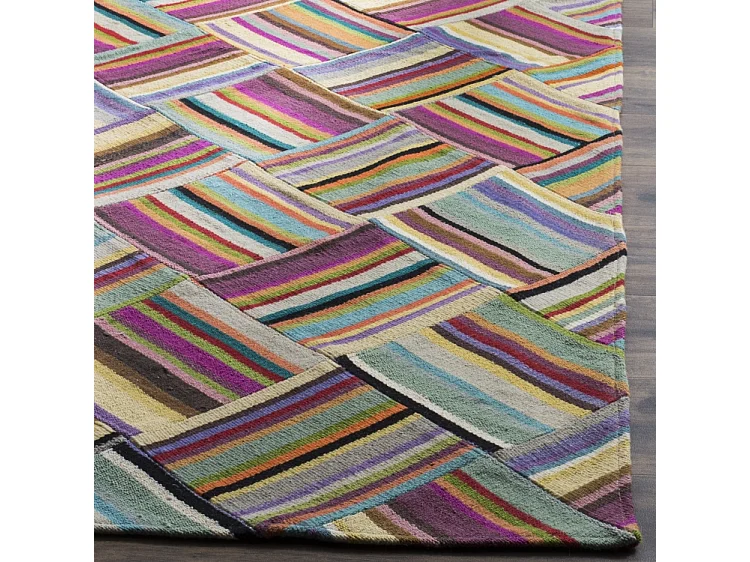 Tapis Rose/Multicolore 91 X 152 cm - Tej