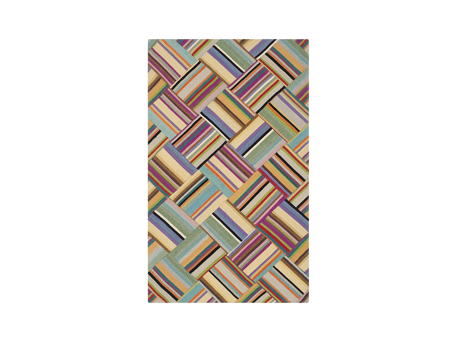 Tapis Rose/Multicolore 91 X 152 cm - Tej