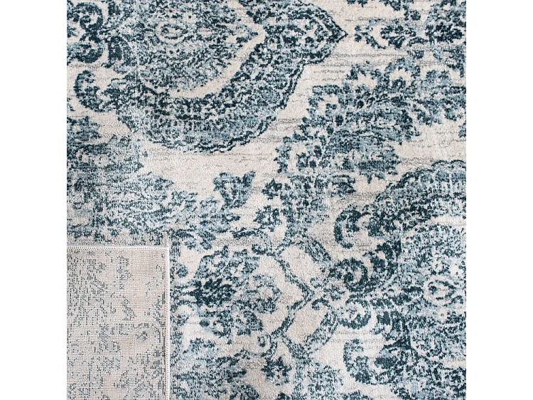 Tapis Bleu Marine/Neutre 91 X 152 cm - Lorelei