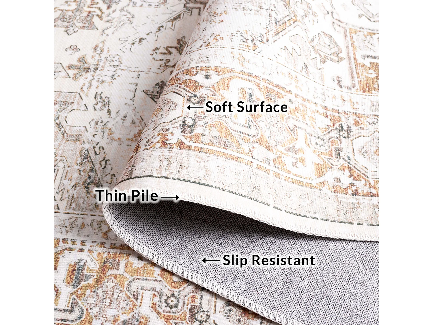 Tapis Beige/Or 244 X 305 cm - Bailee