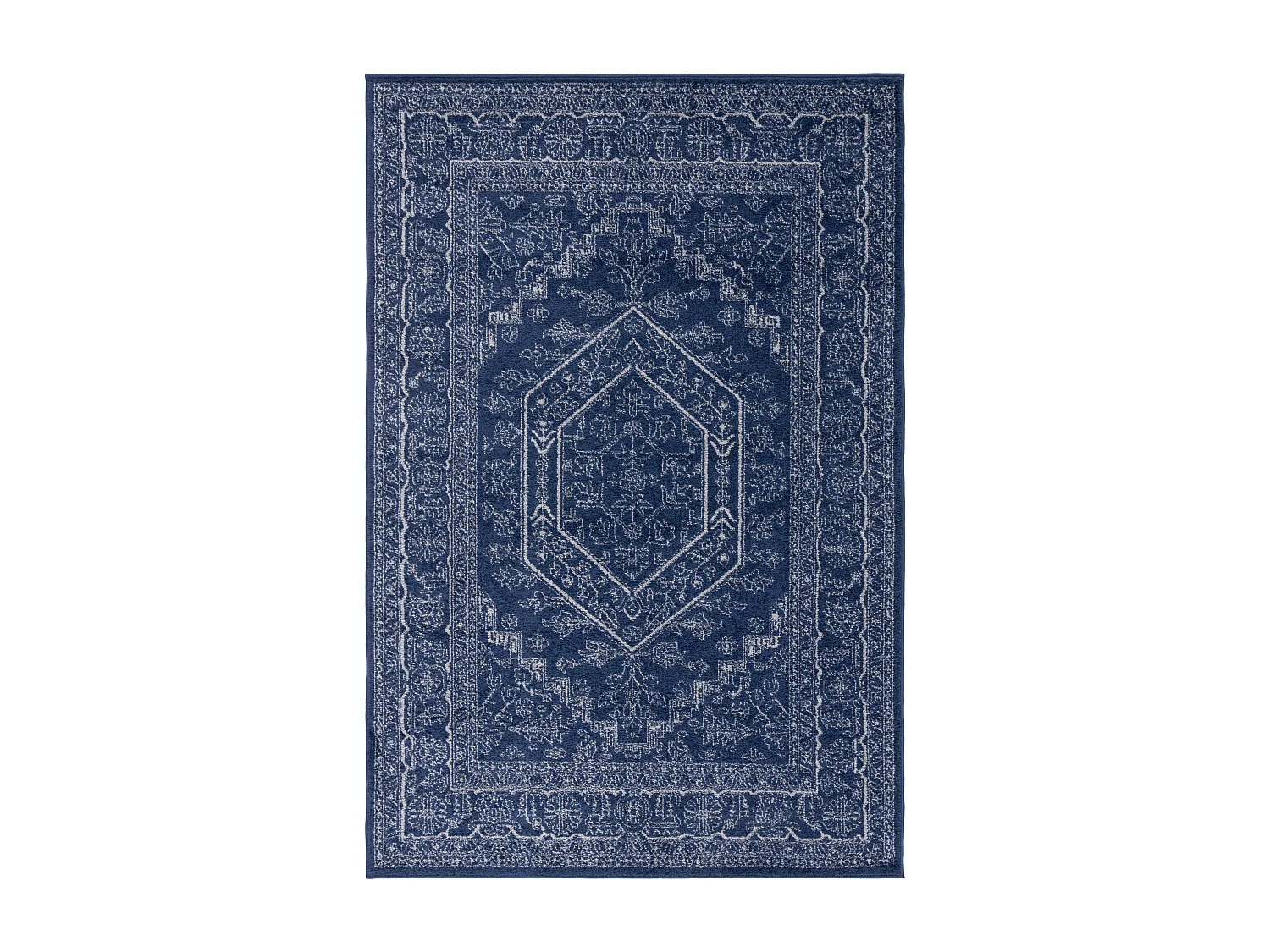Tapis Bleu Marine/Neutre 155 X 229 cm - Arianwen