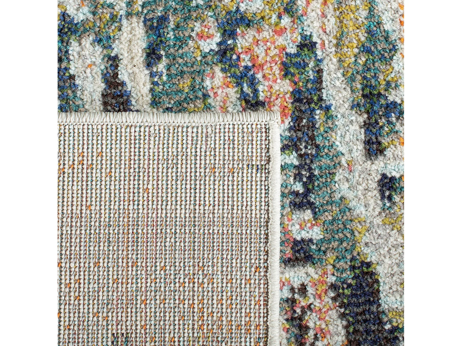Tapis Neutre/Bleu 122 X 183 cm - Rachel