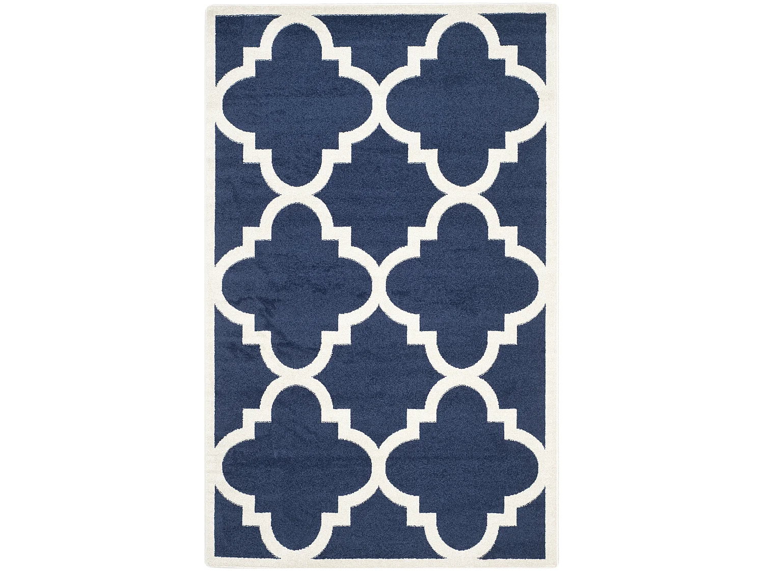 Tapis Bleu Marine/Neutre 152 X 244 cm - Natia