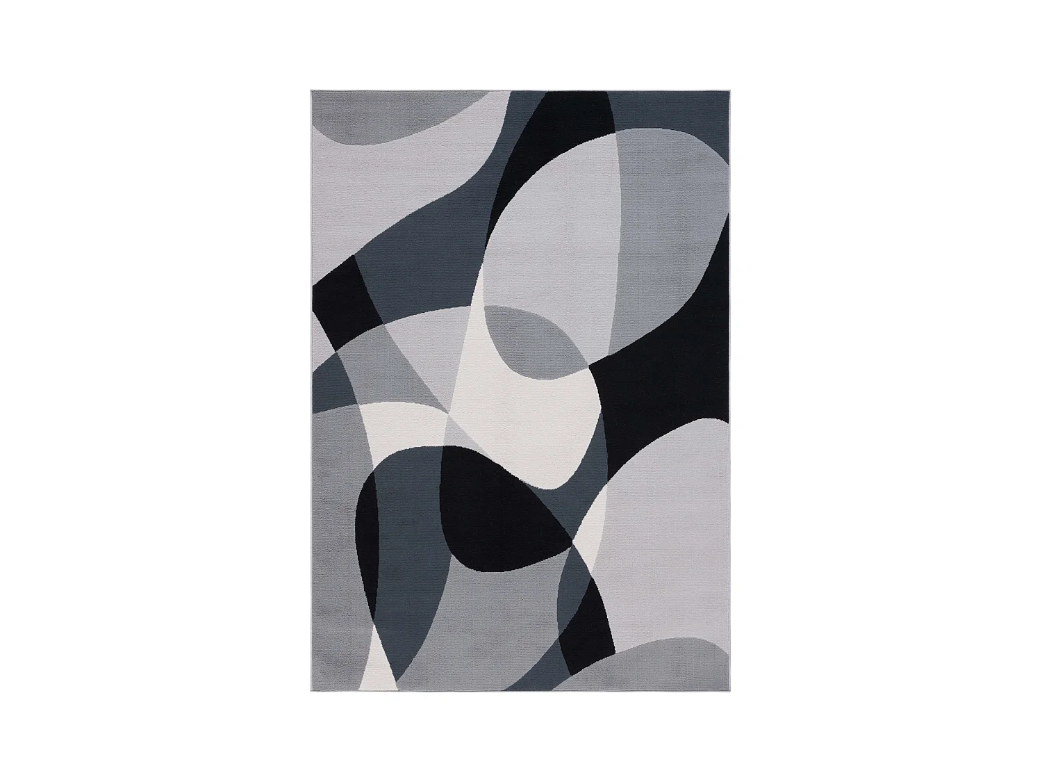 Tapis Gris/Noir Ivoire 91 X 152 cm - Yael