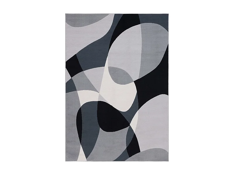 Tapis Gris/Noir Ivoire 91 X 152 cm - Yael